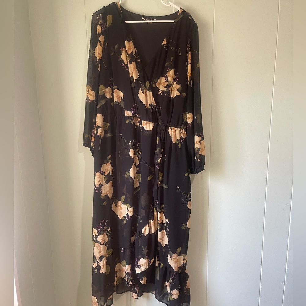 Ava & Viv Elegant Black Blouse